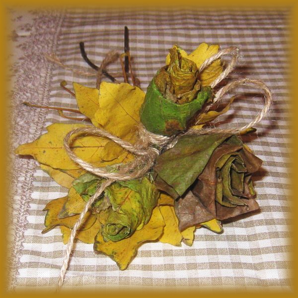 november 2011-Ruže z listov