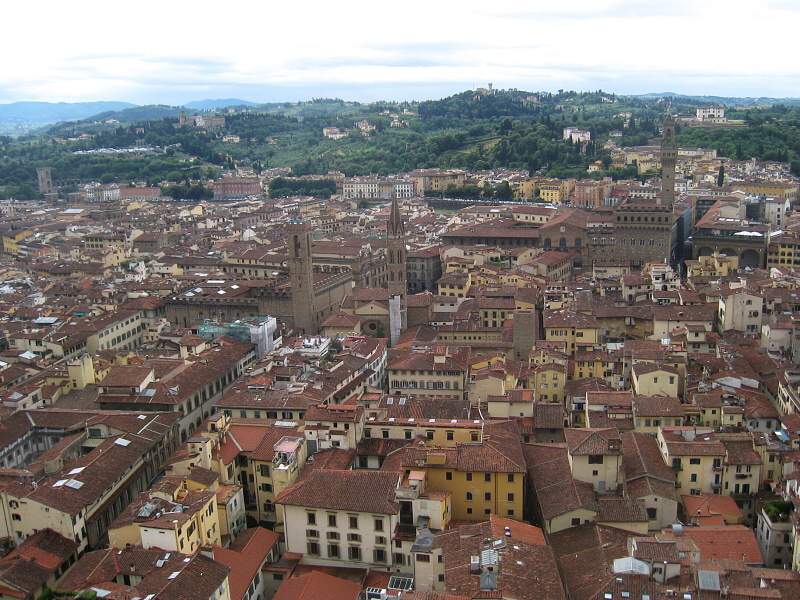 Pohad z kupoly - Florencia, vpravo Piazza Signoria