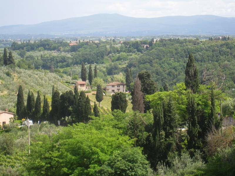 San Gimignano - vinice, olivov hje a tosknske vilky 1
