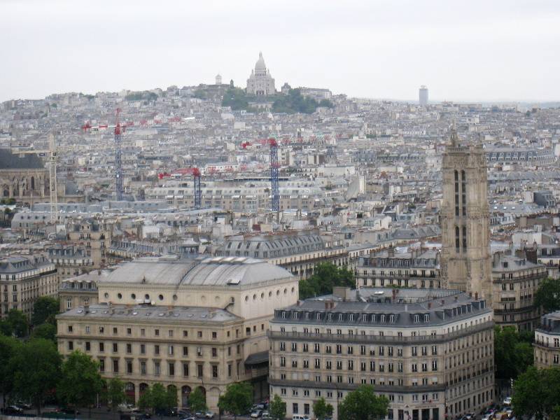 Notre Dame  - vyhliadka na vei - op Sacre Coeur a Jakubova vea