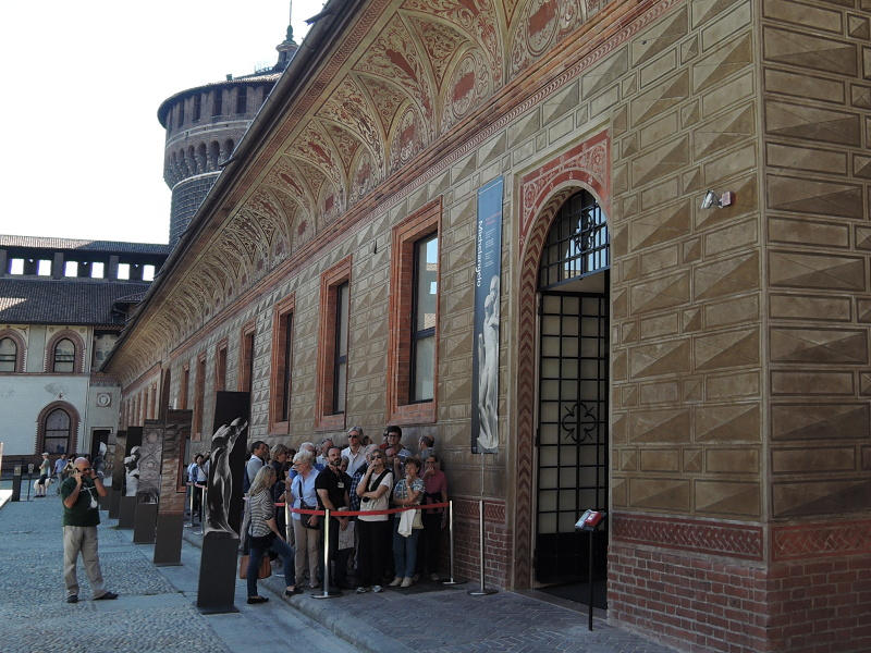 Castello Sforzesco - rad pred Pieta Rodanini mzeom
