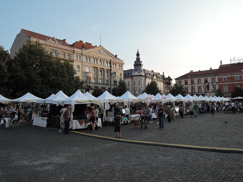 Kluž - Piata Unirii s trhom