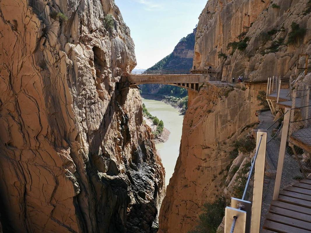 Caminito del Rey - druh roklina - visut most