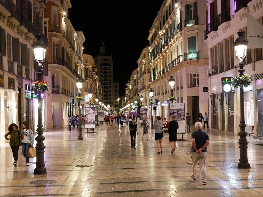 Malaga - nkupn ulica Larios