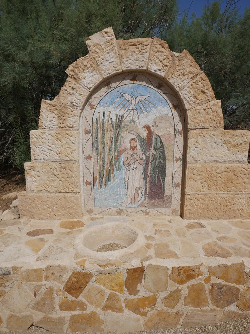 Miesto krstu Jeia Krista - mozaikov pripommienka krstu