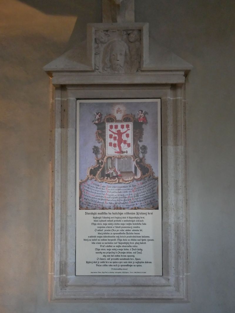 Dm sv. Albety - Matejova vea, miestnos s relikviou sv. krvi