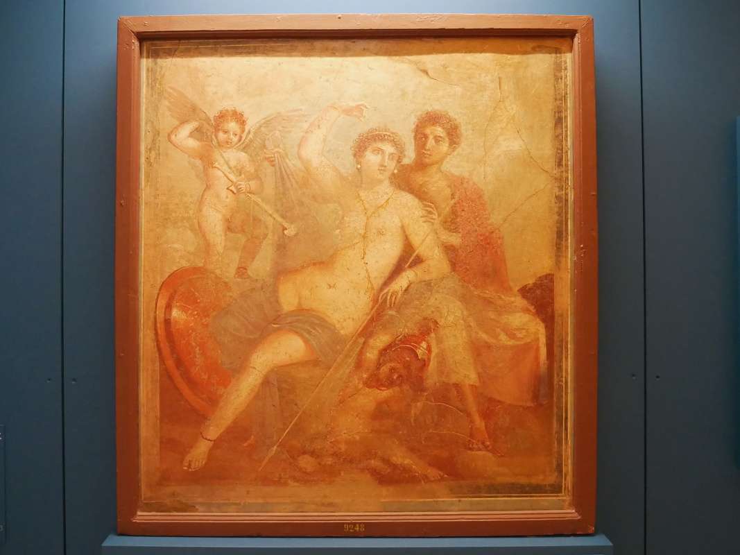 Ares a Afrodita, nstenn maba z Domu Marsa and Venue v Pompejch