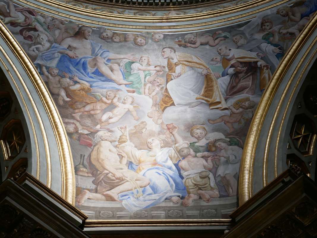 Neapolsk katedrla - kaplnka san Gennaro - strop
