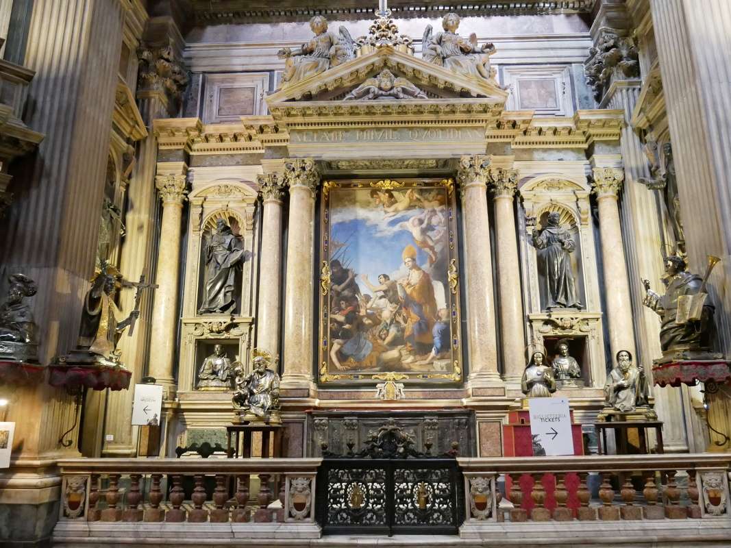 Neapolsk katedrla - kaplnka san Gennaro - bon oltr