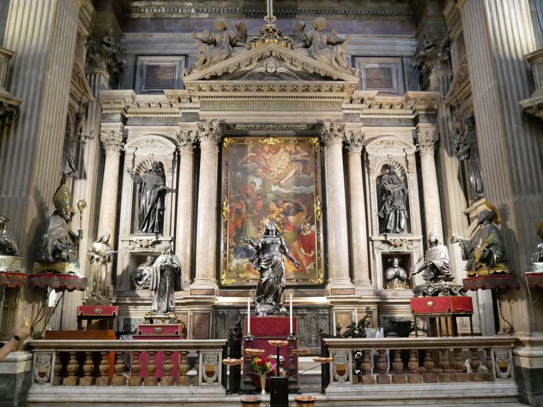 Neapolsk katedrla - kaplnka san Gennaro - bon oltr