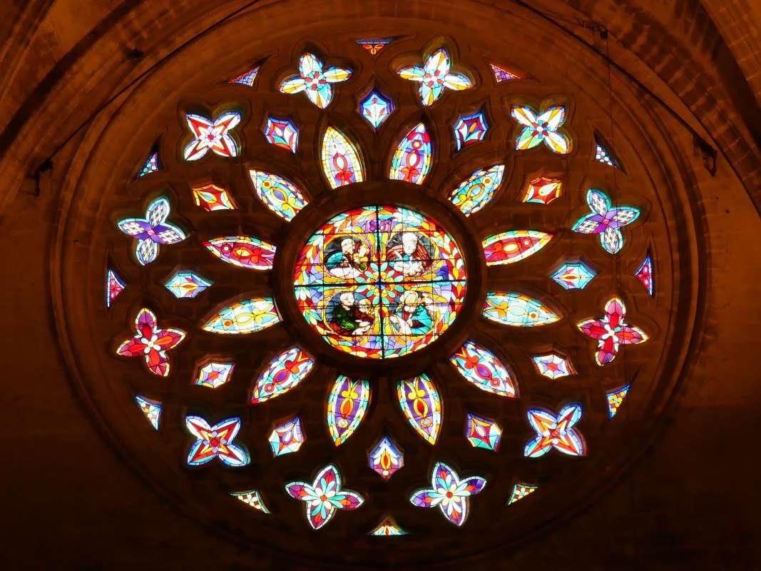 Rozetov okno 4 evanjelistov (r.1557)