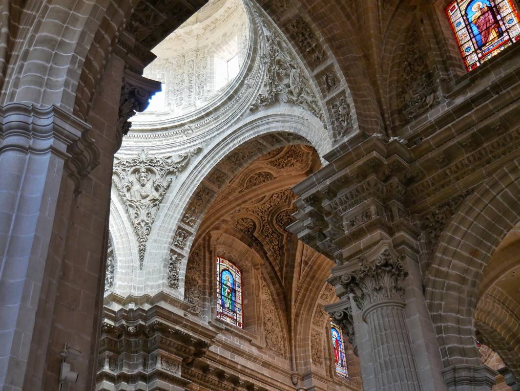 Katedrla v Jerezi - kupola a strop