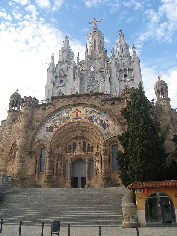 Tibidabo - Chrám sv. srdca (Sagrad Cor)