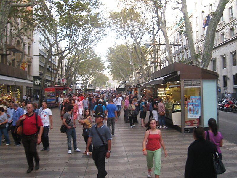 A zasa Rambla ...