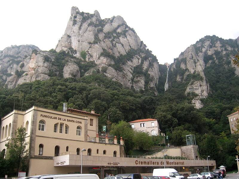 Montserrat - zubačka na Sant Joan (Funicular de Sant Joan)