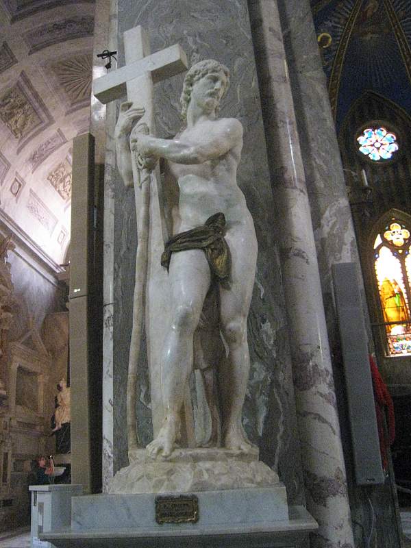 Santa Maria Sopra Minerva - Michelangelov Vzkriesený Kristus
