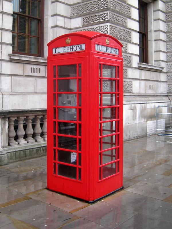 Telefónna búdka na ulici Whitehall