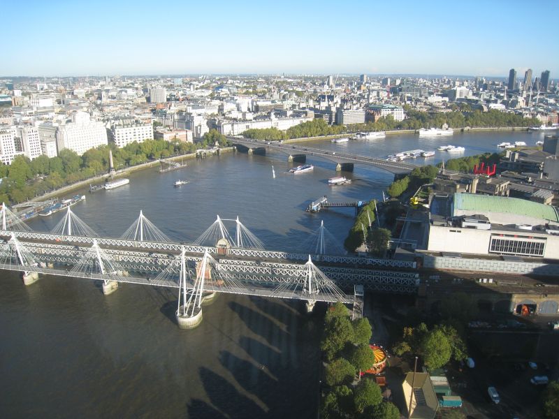 Temža z London Eye