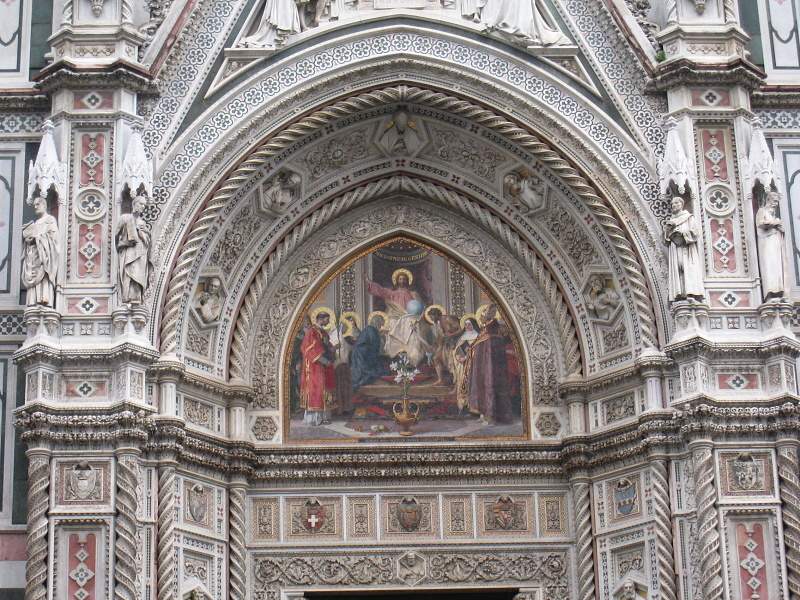 Bazilika Santa Maria del Fiore - detail fasády