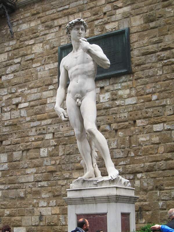 Piazza Signoria - kópia Michelangelovho Dávida