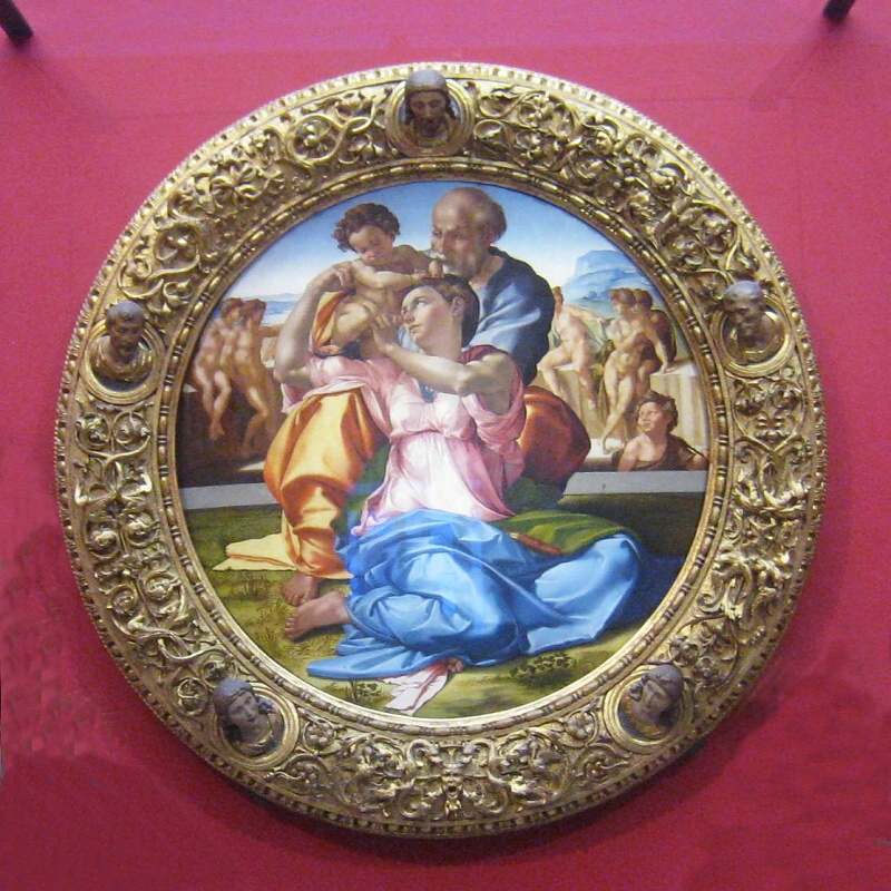 Uffizi - Svätá rodina od Michelangela