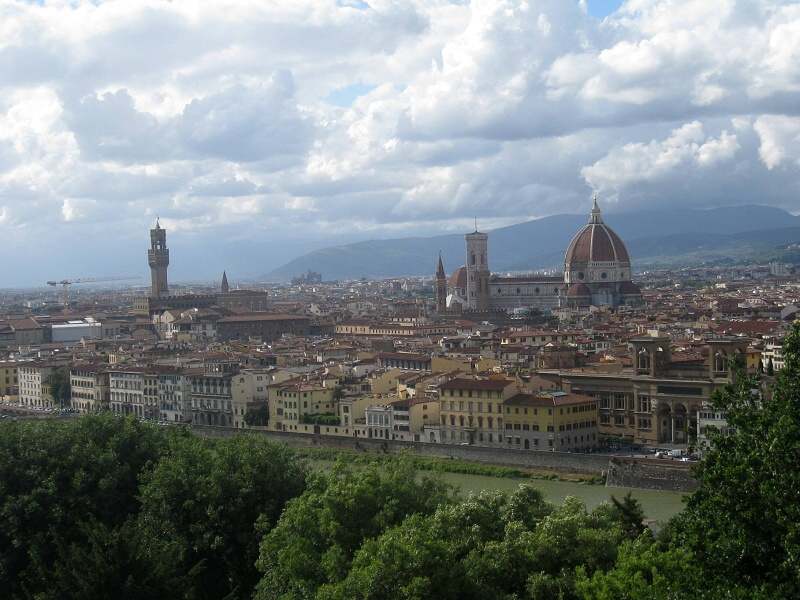 Výhľad z Piazzale Michelangelo