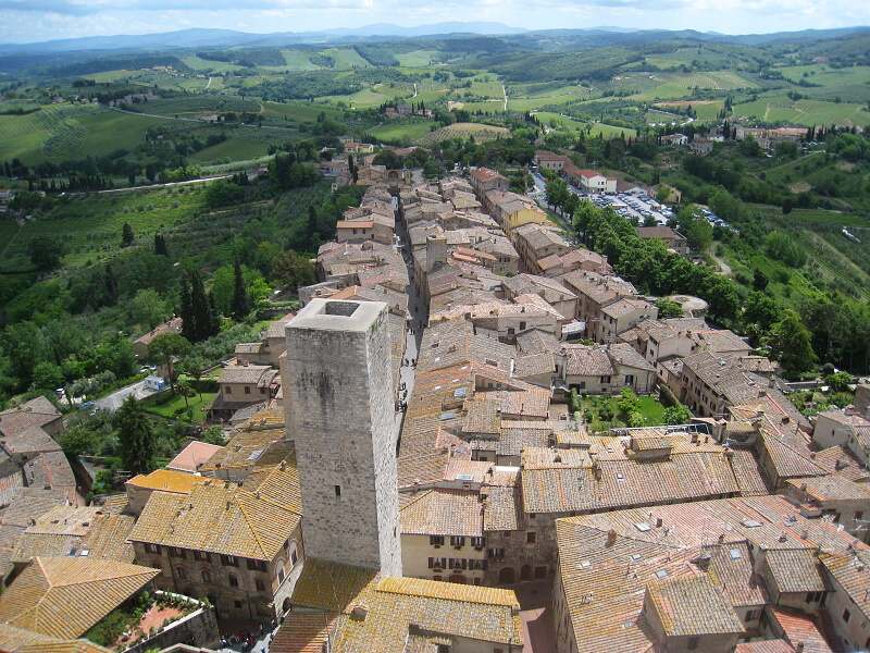 San Gimignano - pohľad z veže