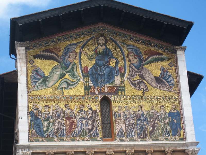 Bazilika sv. Frediána - zlatá mozaika
