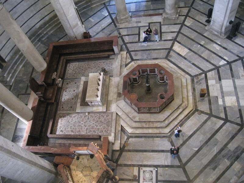 Interiér Baptistéria
