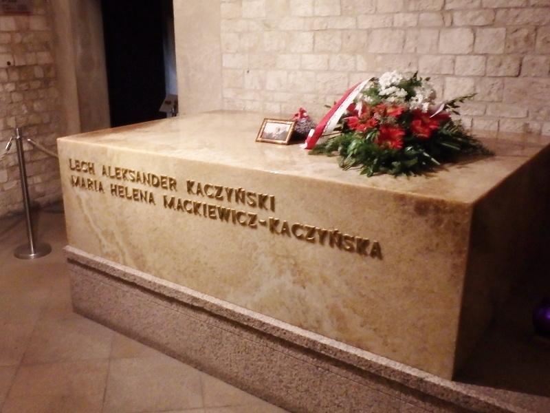 Hrobka prezidentského páru v krypte katedrály