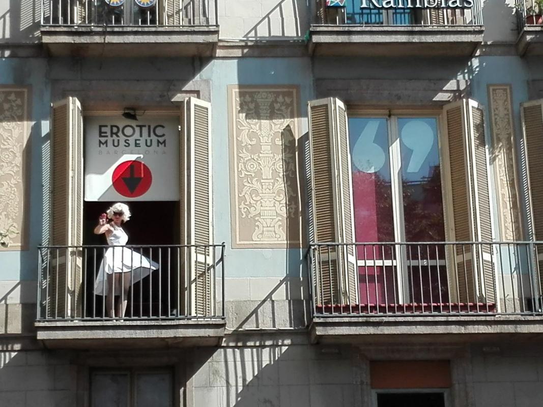 La Rambla - víta nás aj Marylin