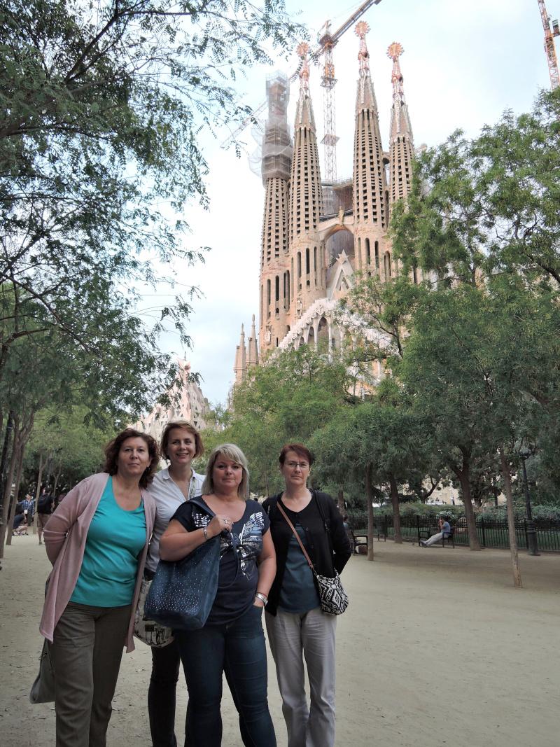 Štyri grácie na Placa de la Sagrada Família