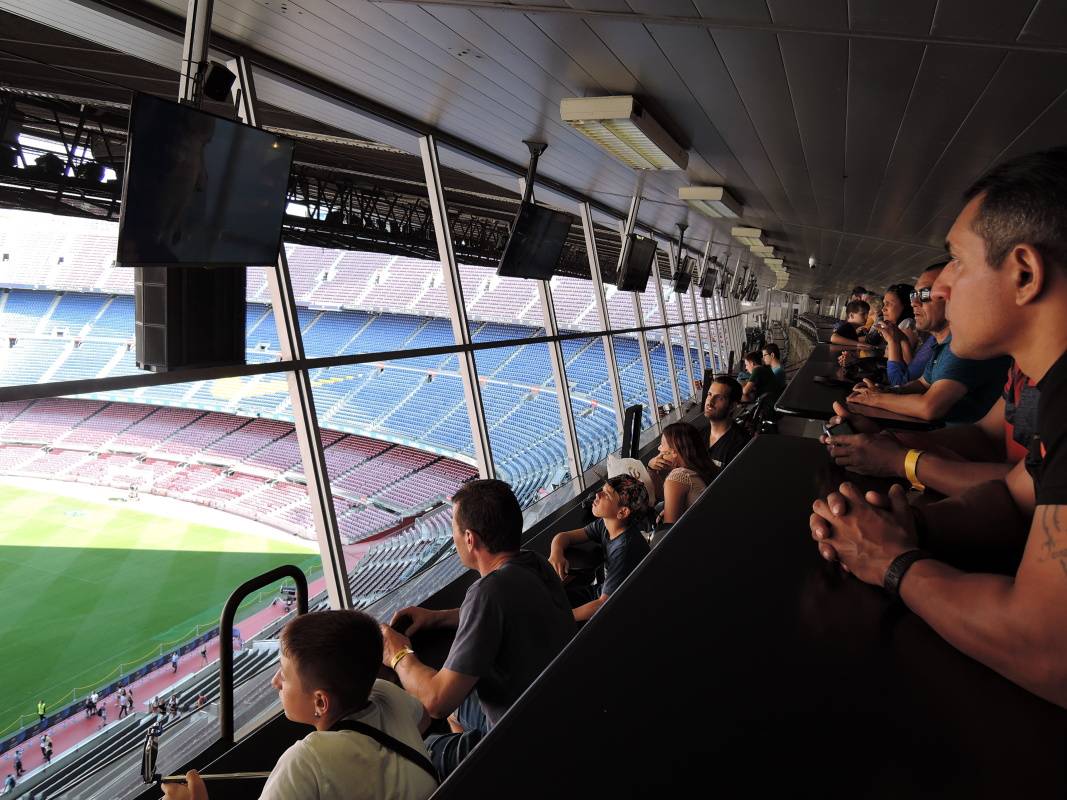 Nou Camp - prenosové kabínky