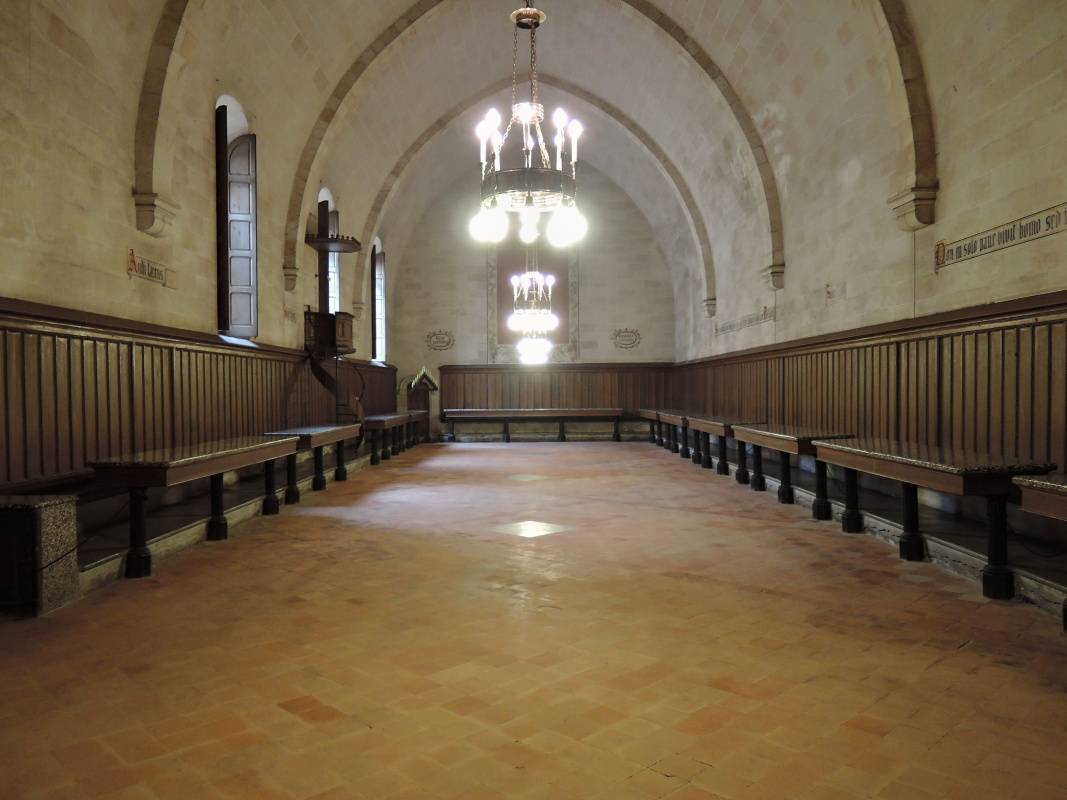 Kláštor Santa Maria de Pedralbes - refektár