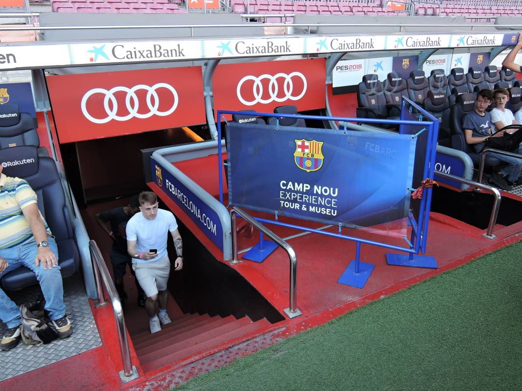 Nou Camp - východ na štadión