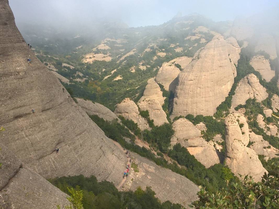 Santa Magdalena, samí horolezci pod nami :)