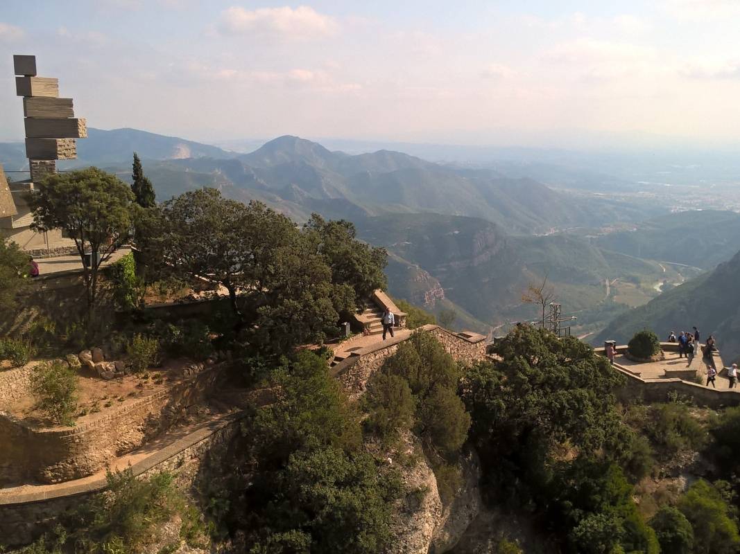 Kláštor Montserrat - výhľad