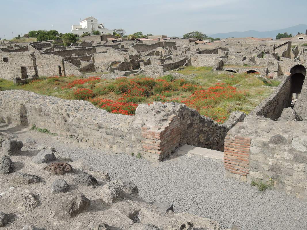 Pompeje - výhľad z Veľkého divadla