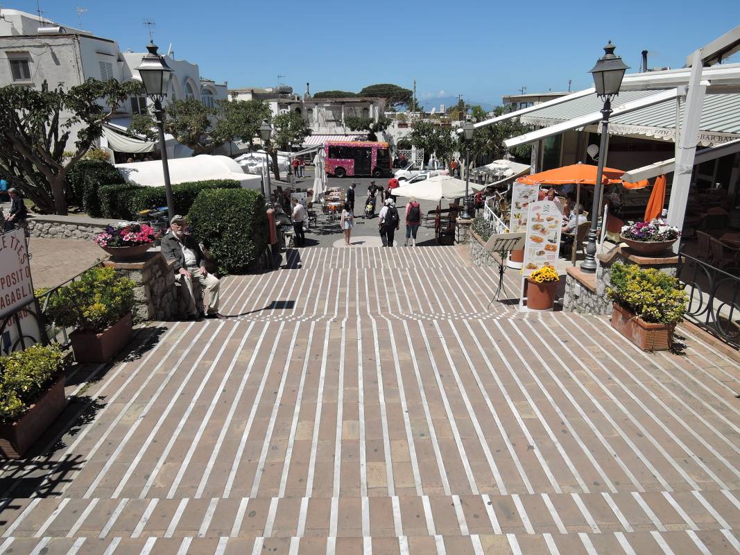 Anacapri - námestie Piazza Vittoria