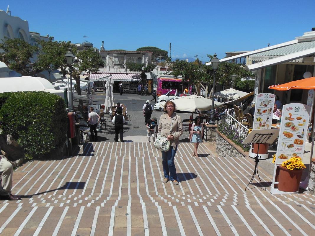 Anacapri - námestie Piazza Vittoria