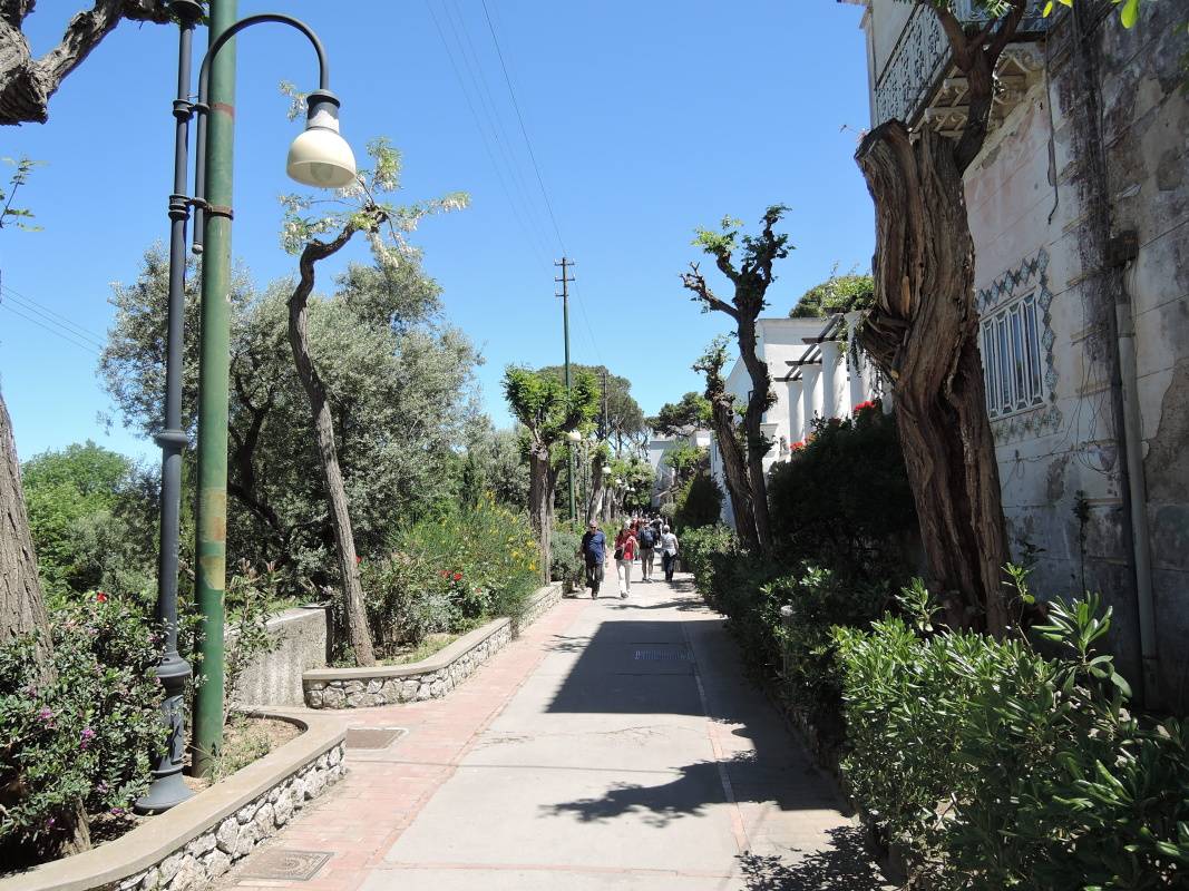 Anacapri - ulička k domu San Michele