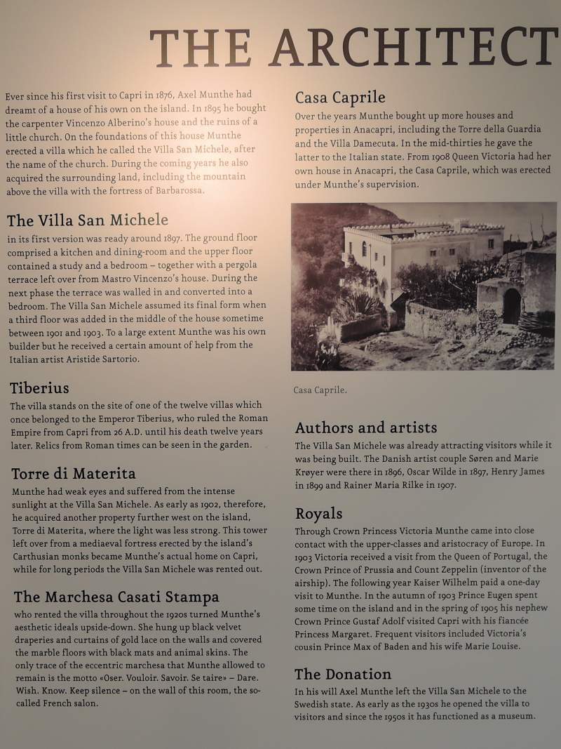San Michele - Axel Munthe ako architekt ...