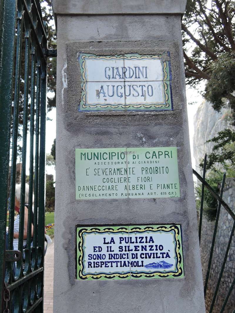 Capri - Augustove záhrady
