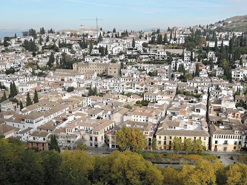 Albaicín z Alhambry