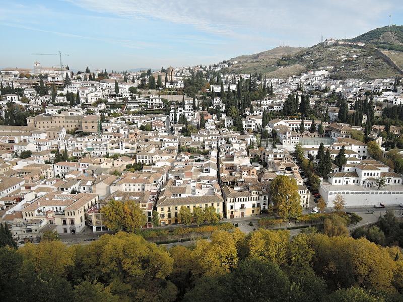 Albaicín z Alhambry
