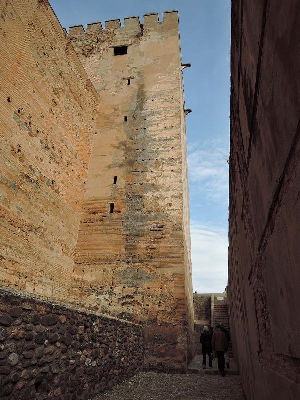 Alcazaba - ulička k Veži Cubo