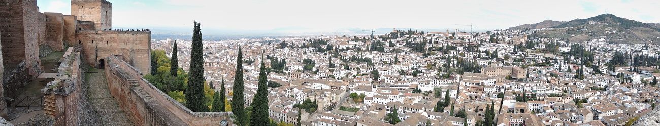 Granada - Albaicín z Alhambry