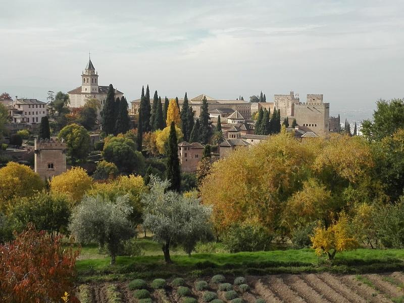 Alhambra - Nasridské paláce - z Nádvoria Hlavného kanála