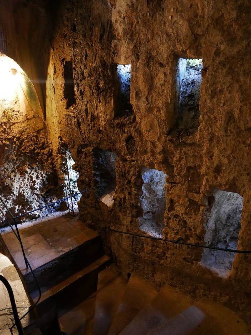 La Casa del Rey Moro - vrch sály s vodným kolesom