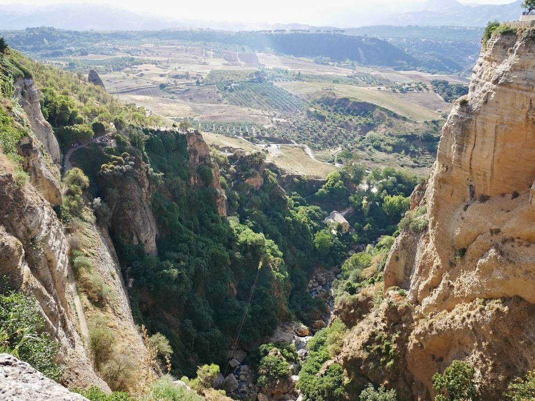 Posledný pohľad do rokliny El Tajo a riečku Guadalevin
